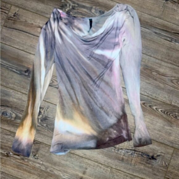 Brightly twisted top tie dye hippie chic boho indie core fairy - Picture 1 of 3